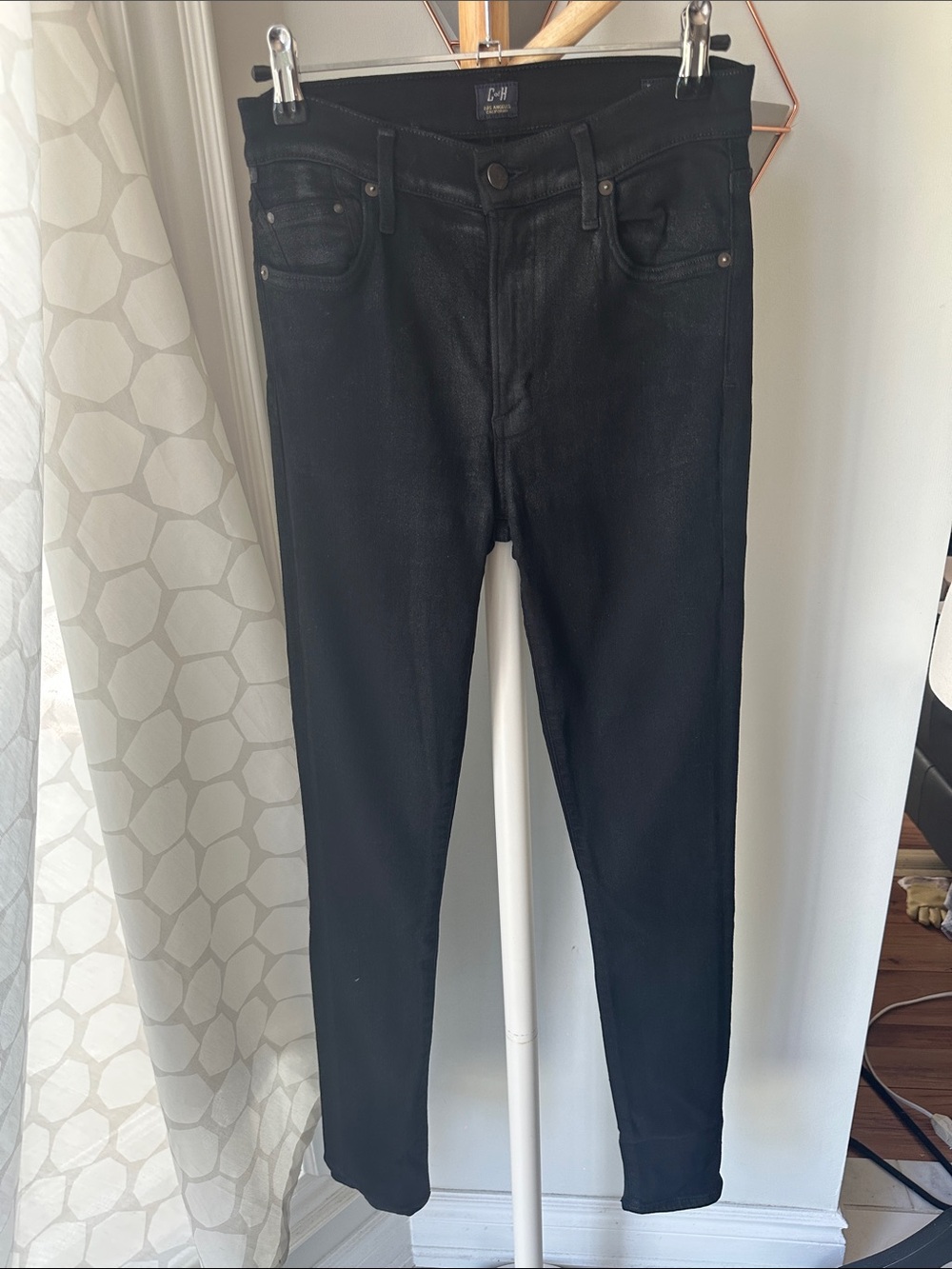 CITIZENS OF HUMANITY Rocket High-Rise Black Slim Fit Jeans Denim Skinny Size 28